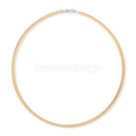   Sárga arany, fehérarany rugalmas laplánc nyakék jelleggel