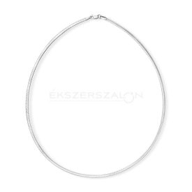 Fehérarany  rugalmas laplánc nyakék jelleggel.