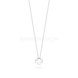 Fehérarany nyaklánc, lóhere medállal