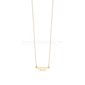 Sárga arany nyaklánc, tollas medállal