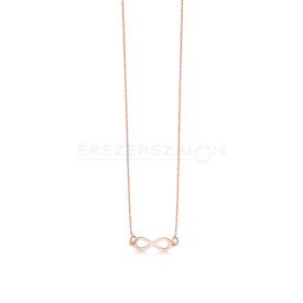 Rose gold arany nyaklánc, végtelen jel medállal