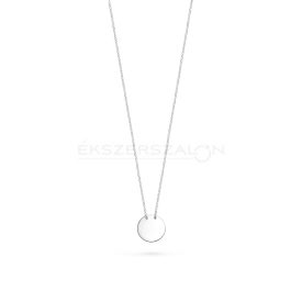   Fehérarany  nyaklánc karika medálrésszel, rugós karika zárral