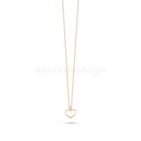 Sárga arany nyaklánc apró szív medállal