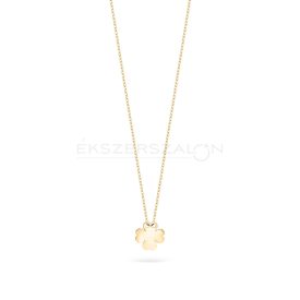 Sárga arany nyaklánc lóhere medállal