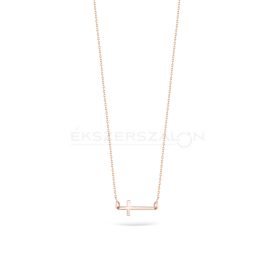 Rose gold arany nyaklánc, kereszt medállal