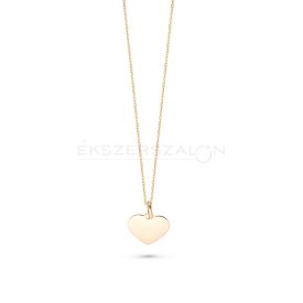 Sárga arany nyaklánc szív medállal