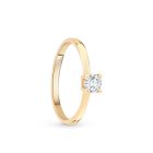 Egy köves sárga arany eljegyzési gyűrű