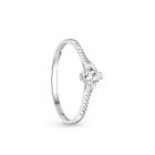 Fehérarany eljegyzési gyűrű