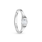 Egy köves fehérarany eljegyzési gyűrű