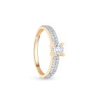 Sárga arany eljegyzési gyűrű