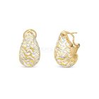 Sárga arany, fehérarany fülbevaló