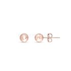 Rose gold arany gyémánt csiszolt gömb fülbevaló