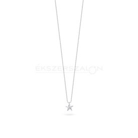 Ródiumozott 925 ezüst nyaklánc, csillag medállal