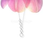 Ródiumozott 925 ezüst nyaklánc, fehér cirkónia köves medállal